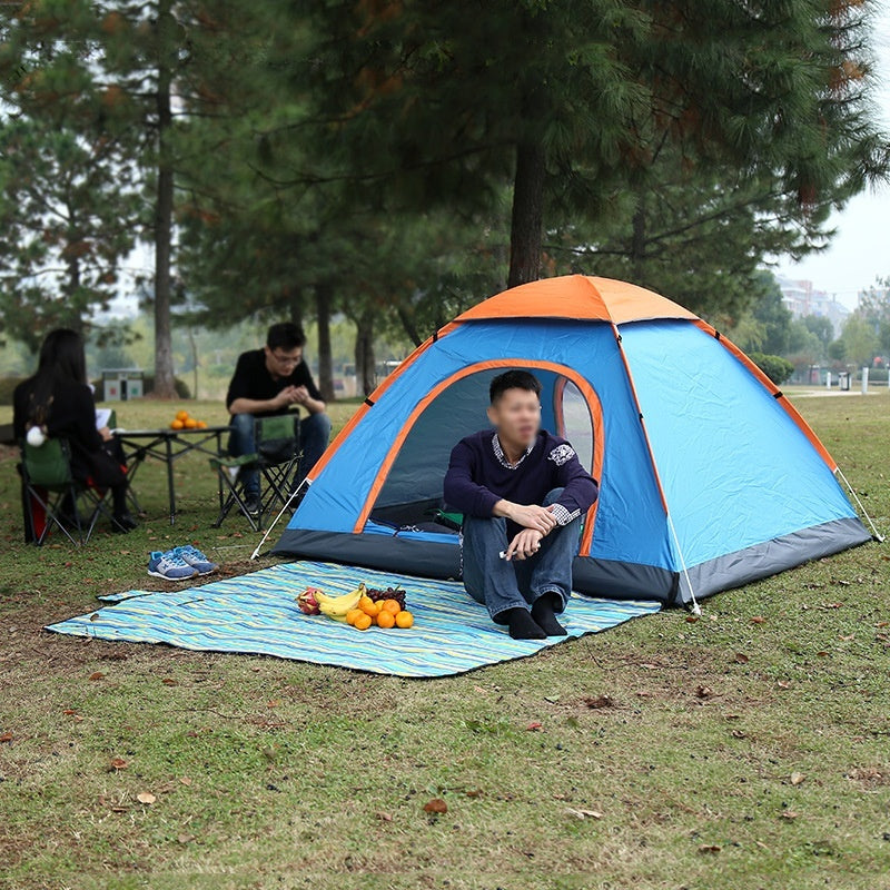 Experience the Great Outdoors Like Never Before with Our Automatic Double Multi-person Camping Tent!