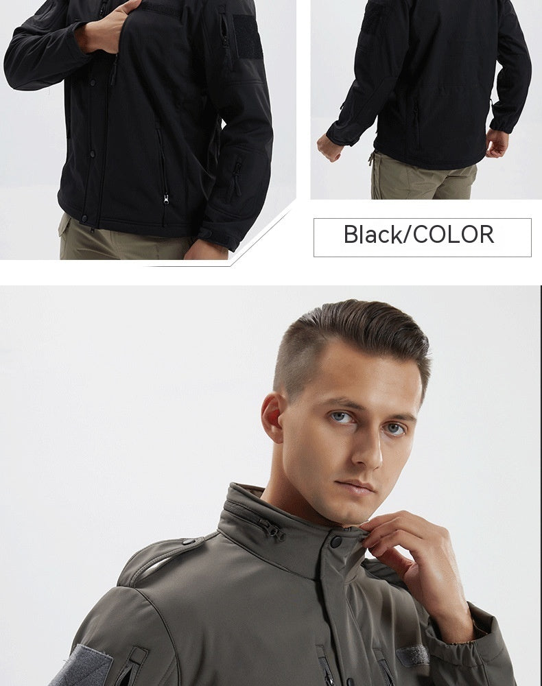 Men's Fleece Camouflage Waterproof Jacket