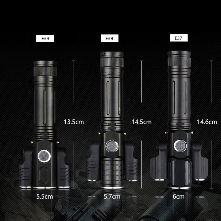 Multifunctional glare flashlight