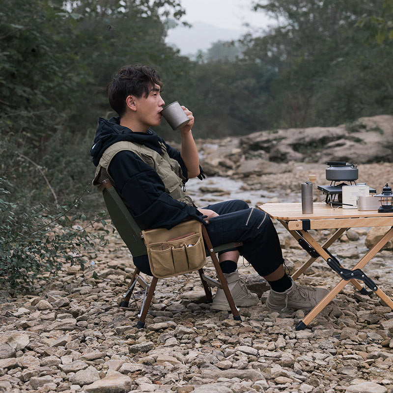 Outdoor Camping Chair Armrest Hanging Bag