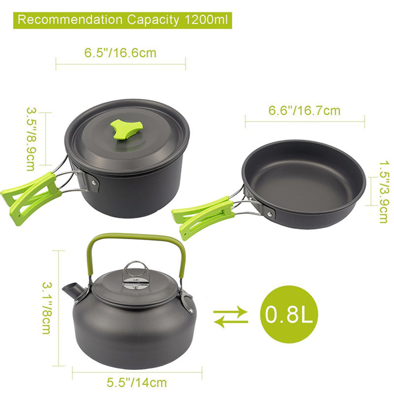 Camping Suit Pot Folding Mini Cookware