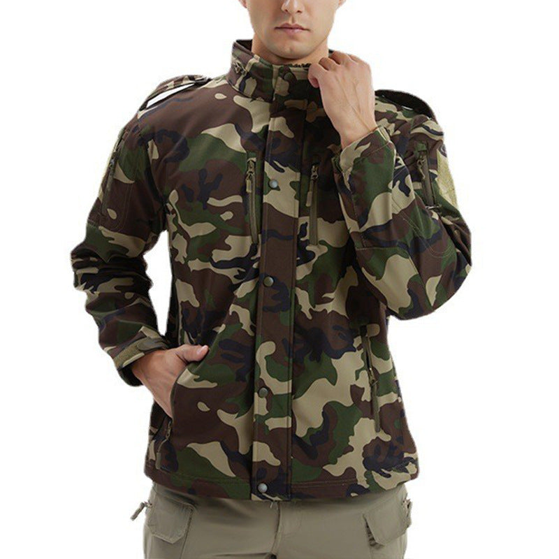 Men's Fleece Camouflage Waterproof Jacket