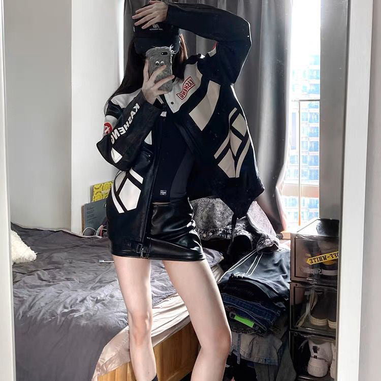 Black And White Baseball Jacket